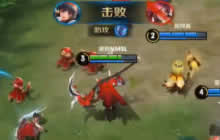 王者荣耀白起实战视频分享 边路一打二反杀