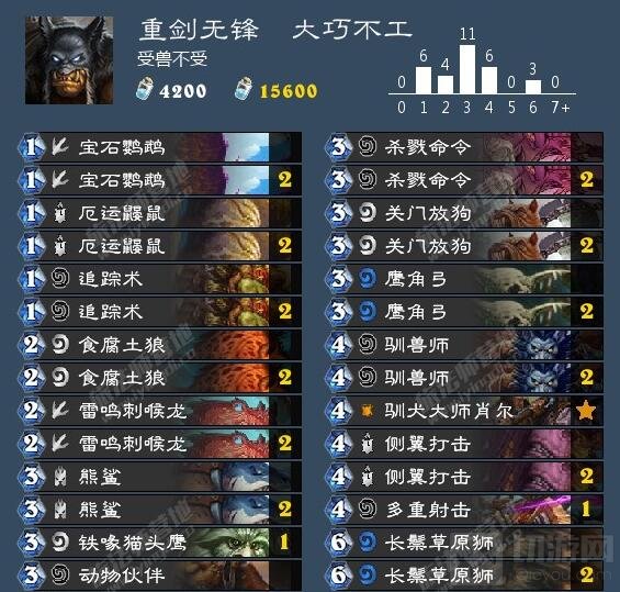 炉石传说复古新版中速猎 重剑无锋大巧不工