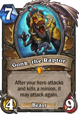 炉石传说拉斯塔哈乱斗新卡 德鲁伊橙卡贡克