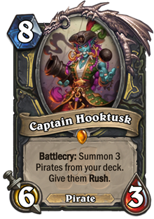 炉石传说拉斯塔哈乱斗新卡 盗贼新海盗橙卡