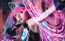 王者荣耀安琪拉心灵骇客COS 安琪拉COS图集