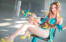 王者荣耀虞姬长腿COS图集 腿控福利COS来袭