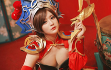 王者荣耀虞姬霸王别姬COS图集 大长腿虞姬