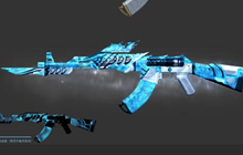 CF手游AK47游骑兵寒霜皮肤图片 真的太酷了