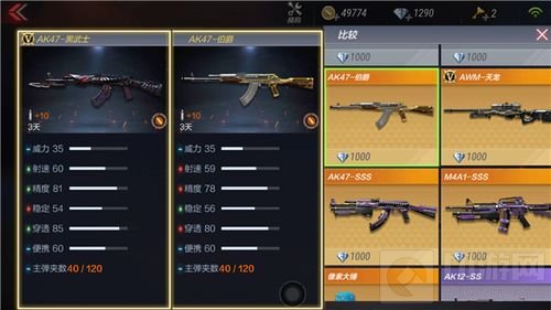CF手游AK47黑武士与AK47系列对比分析 哪把好