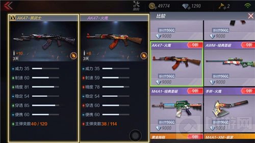 CF手游AK47黑武士与AK47系列对比分析 哪把好