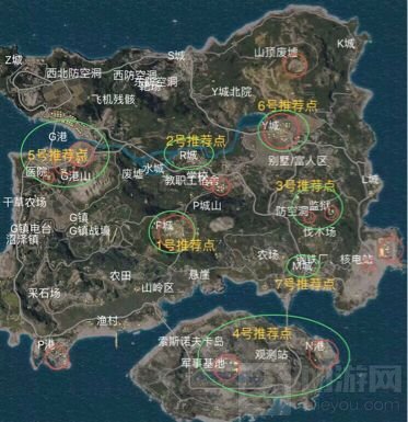 绝地求生刺激战场海岛地图热门资源点大盘点