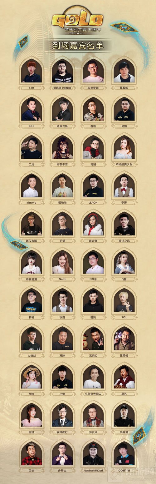 炉石传说黄金公开赛三亚站公开组分组名单公布