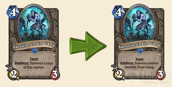 炉石传说美服已实装改动 滋养成长增加费用