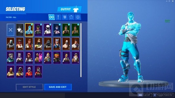 《堡垒之夜》多款冬季主题皮肤泄露 冰气十足