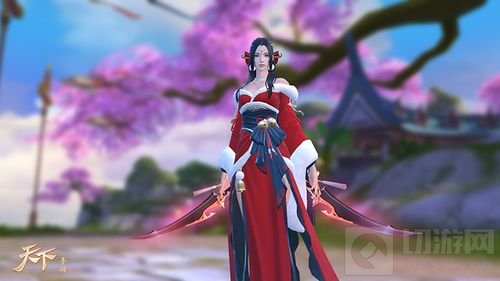 暮雪醉江天 天下手游新时装雪醉棠红惊艳上架