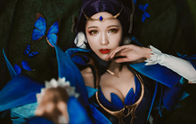 王者荣耀貂蝉仲夏夜之梦COS 美艳貂蝉COS图