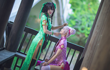 王者荣耀小乔孙尚香同人旗袍COS 美艳动人