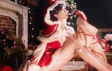 王者荣耀貂蝉圣诞COS图集 貂蝉圣诞恋歌COS