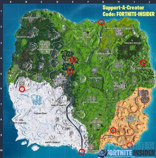 堡垒之夜手游瀑布在哪里 加时挑战第十项攻略