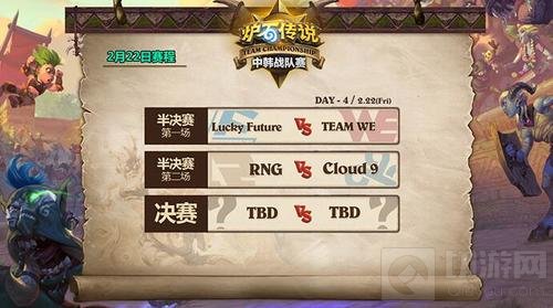 中韩战队赛四强诞生 最终决战2月22日打响