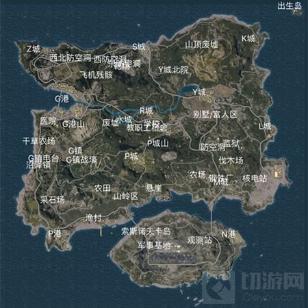 绝地求生刺激战场上分第一要素 地图的选择