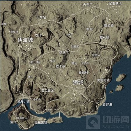 绝地求生刺激战场上分第一要素 地图的选择