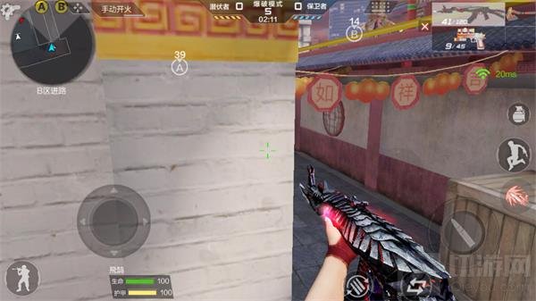 CF手游新年广场HD保卫B通防守教学 新手必看