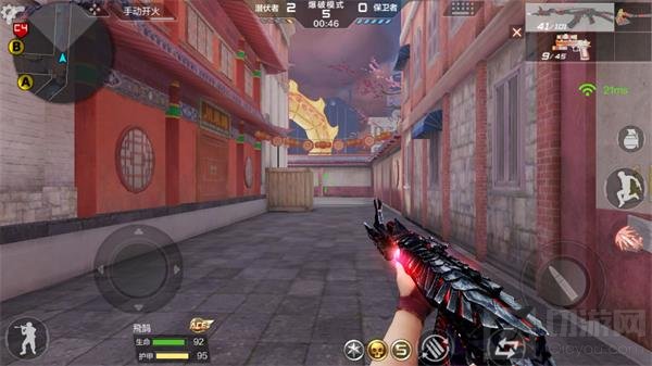 CF手游新年广场HD保卫B通防守教学 新手必看