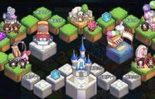 展示了几张英雄情侣们在峡谷游乐园中的照片