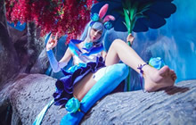 王者荣耀公孙离COS图集 美腿小姐姐COS花间舞