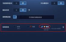王者荣耀怎么隐身在线 设置隐身状态方法