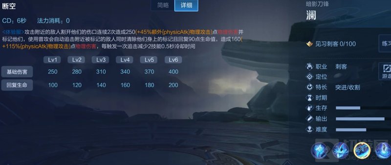 王者荣耀澜的技能介绍