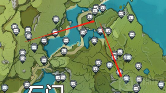 原神每日刷宝箱路线图