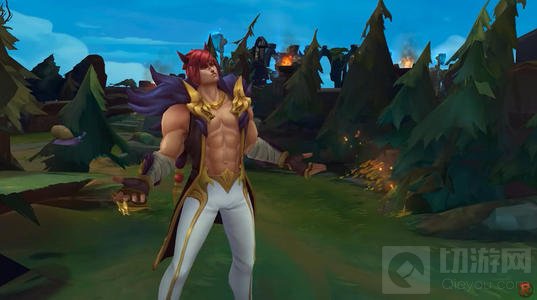 在英雄联盟手游中,被称为格斗之王的瑟提是一位上单英雄