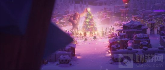 Merry Clashmas的横幅随风飘扬