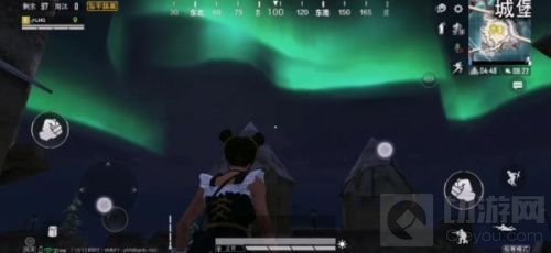 和平精英极寒模式极光城堡位置