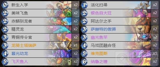 炉石传说鱼龙骑卡组怎么组 暗月马戏团版本鱼龙骑卡组玩法
