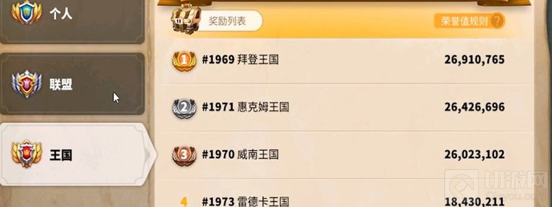 王国之战一触即发 万国觉醒KVK荣誉值系统和可获得奖励讲解