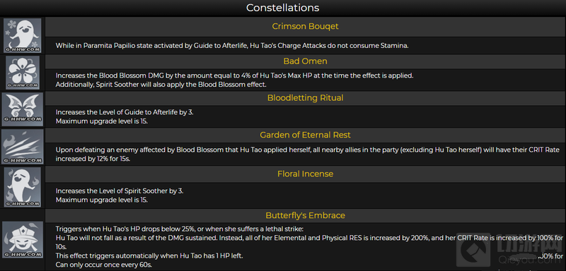 胡桃的命之座提升