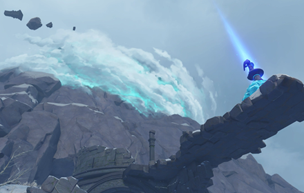 风霜冰雪之境 开放世界冒险游戏原神龙脊雪山场景纪录片曝光