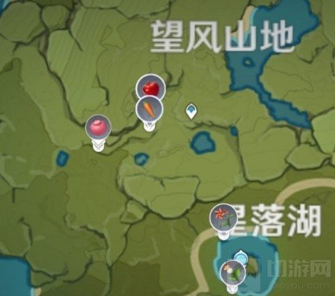 原神带有红色的采集物怎么拍 福至五彩红色的采集物拍照位置