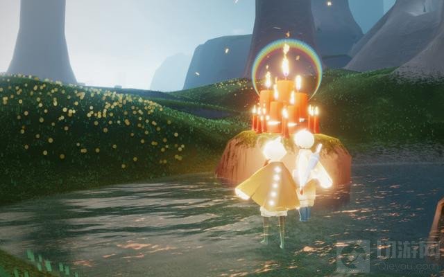 光遇3.2任务蓝色光芒在哪 远古战场中央冥想位置蓝色光芒位置