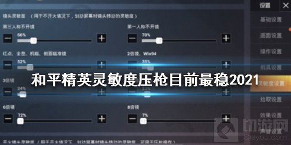 和平精英什么灵敏度压枪最稳 2021最稳压枪灵敏度推荐