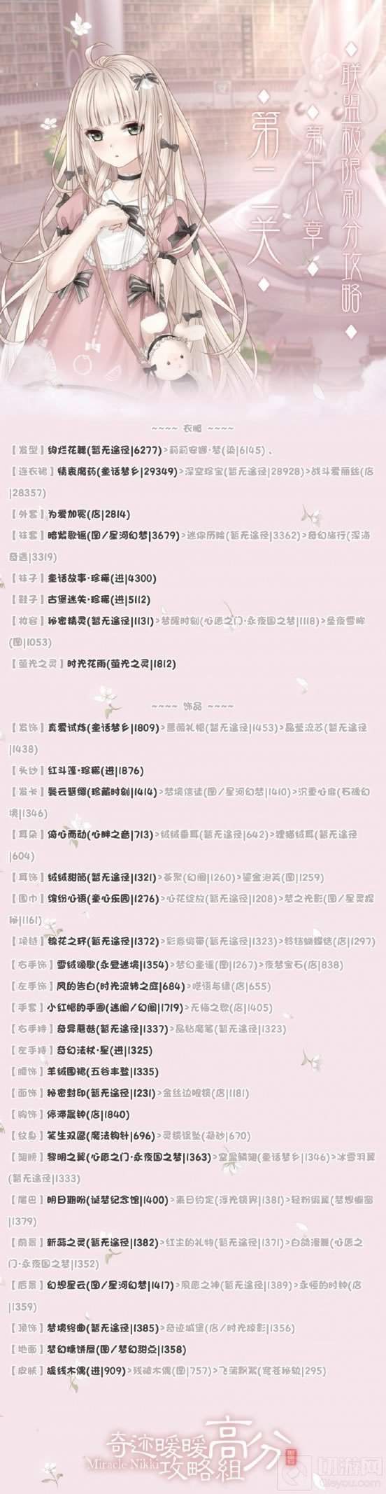 奇迹暖暖联盟18-2怎么搭配 联盟第十八章第二关攻略