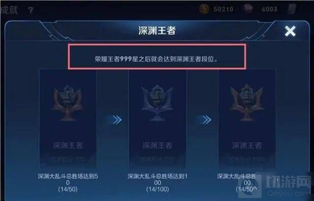 王者荣耀有没有深渊王者段位 深渊王者段位什么样的