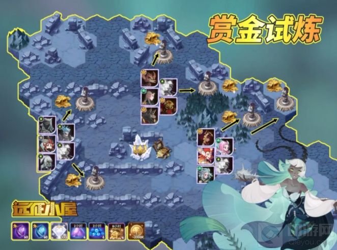 剑与远征狄塞拉试炼之地路线图大全 狄塞拉试炼之地通关路线