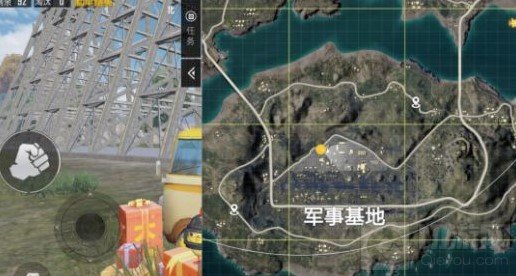 和平精英军事基地空中走廊在哪 军事基地空中走廊打卡点位置