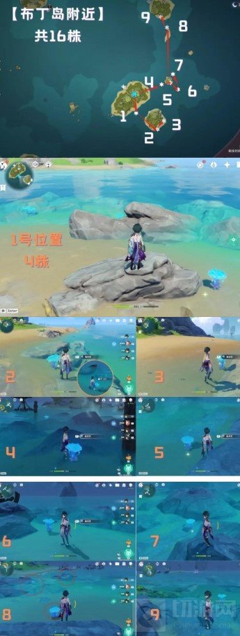 原神万叶突破材料要什么 海灵芝位置海岛海灵芝采集路线推荐