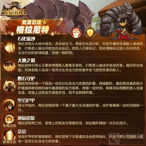 剑与远征格拉尼特试炼之地攻略 格拉尼特试炼之地阵容推荐