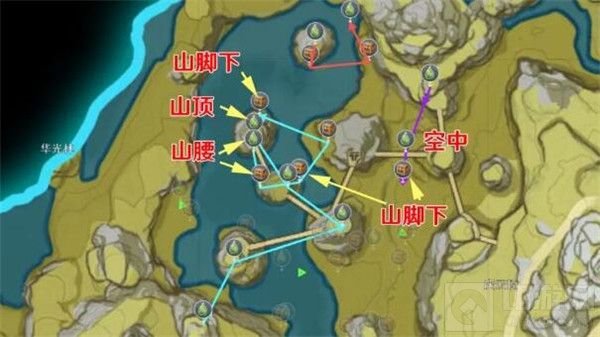 原神盤岩之路全收集攻略 盤岩之路任务100%收集详细流程