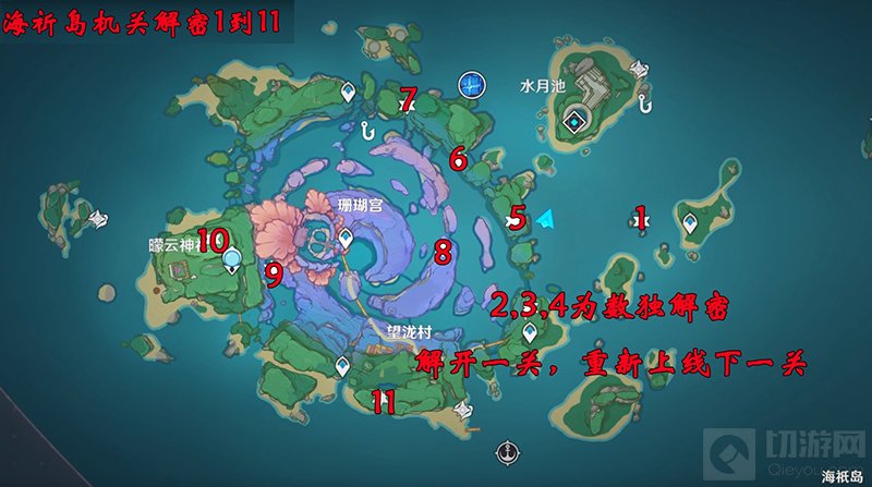 原神海祈岛机关魔方全解密攻略 海祈岛机关魔方解密怎么解