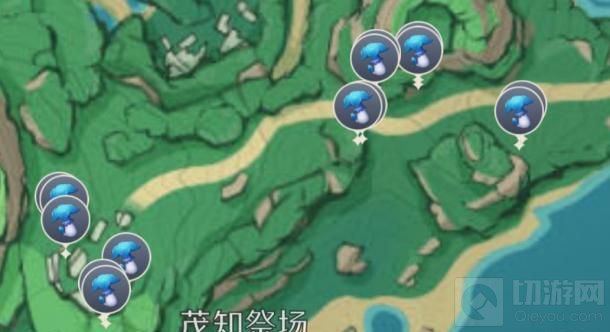 原神鹤观岛幽灯蕈位置大全 原神2.2版本幽灯蕈位置分布图
