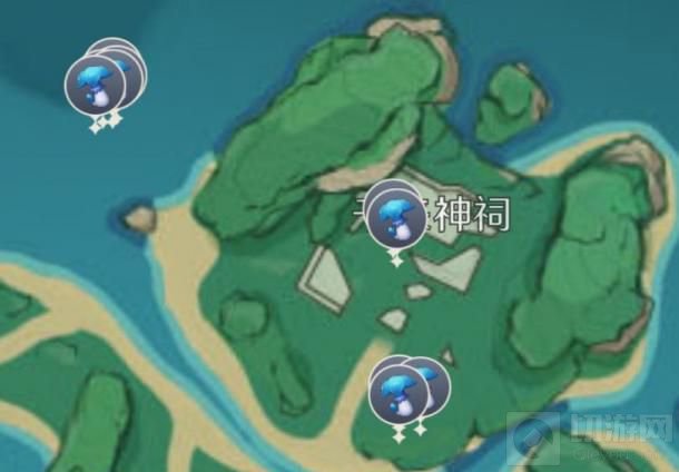 原神鹤观岛幽灯蕈位置大全 原神2.2版本幽灯蕈位置分布图