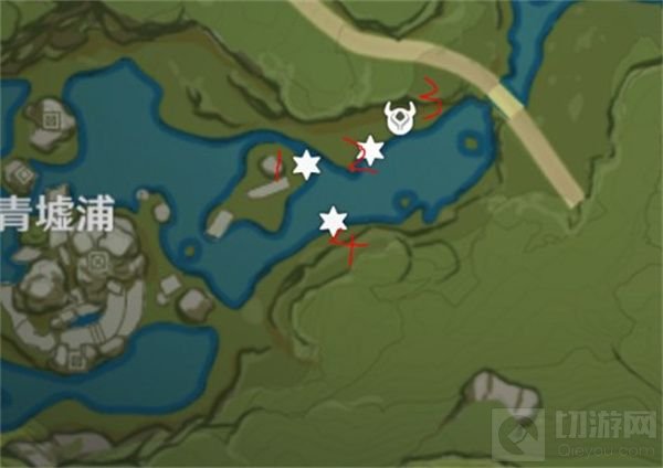 原神古时孤影青墟浦勘探点在哪 青墟浦勘探点位置分布图一览